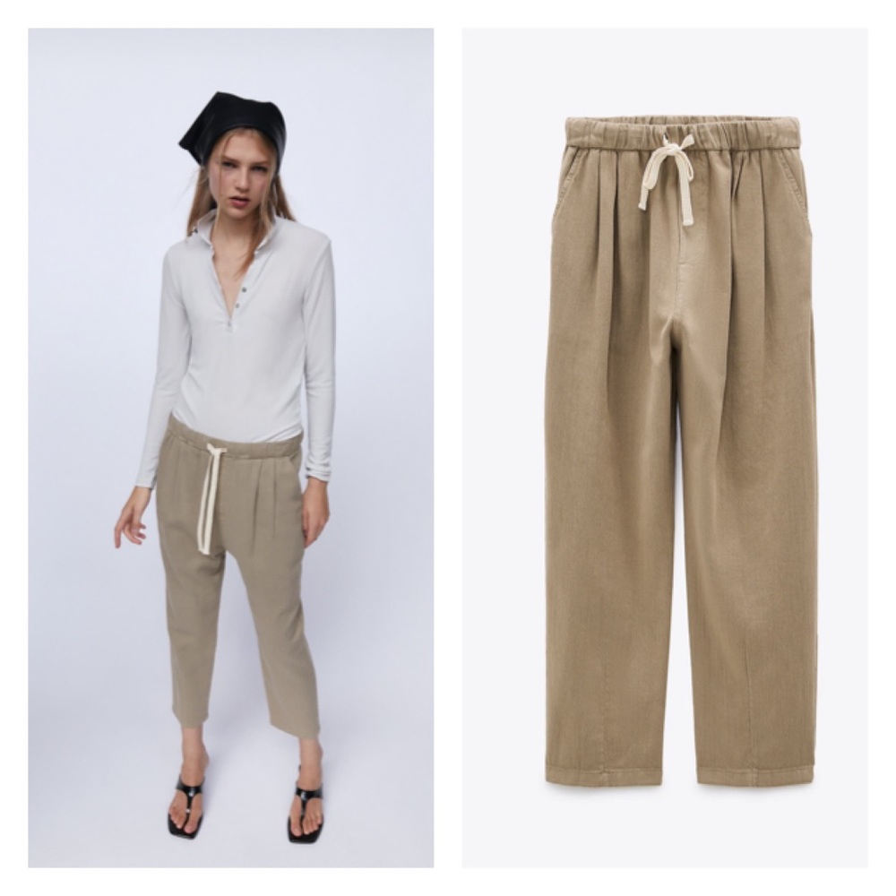 Zara pants with tie / drawstring sweatpants